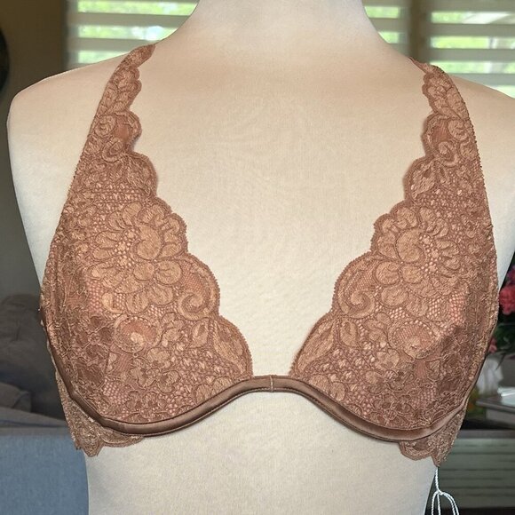 NWT $88 HAH Free People 2-Timer Bra 30-38C fits 30C 32C 34C 36C 38C Brown Sugar - Picture 5 of 16